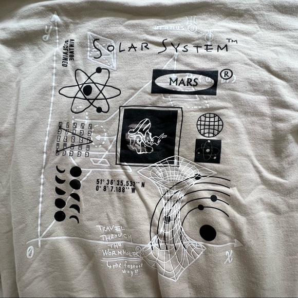 Reclaimed Vintage Scribble Hoodie - Picture 9 of 9